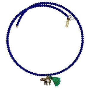 Lonna & Lilly Boho Beaded Elephant Tassel Choker Necklace